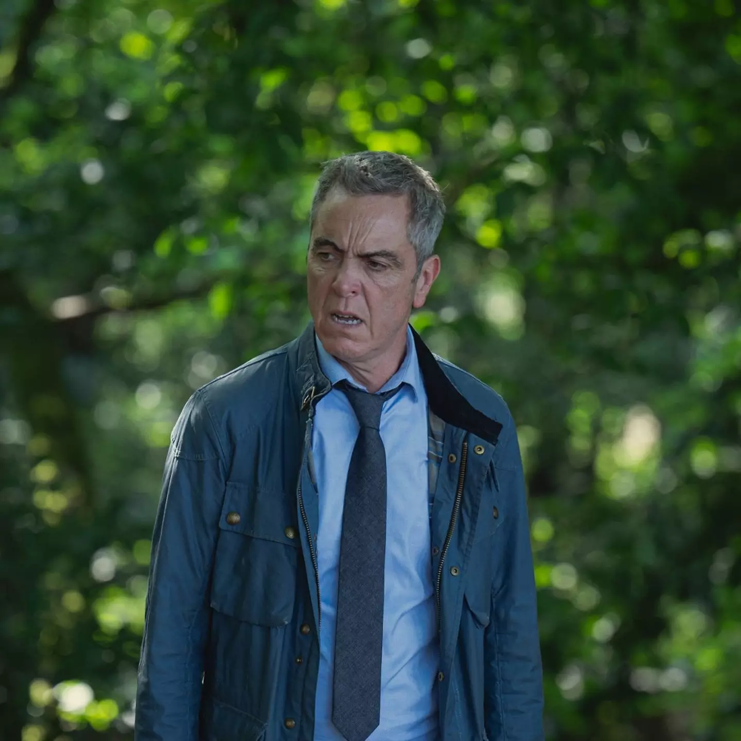 James Nesbitt as detective Michael Broome wore blue throughout, which apparently signalled him as the law and a 'good' character. (