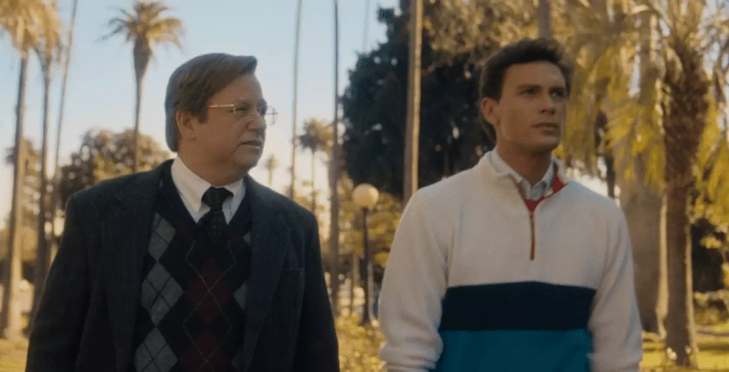 The series sees Erik Menendez confessing the crimes to his therapist (Netflix)