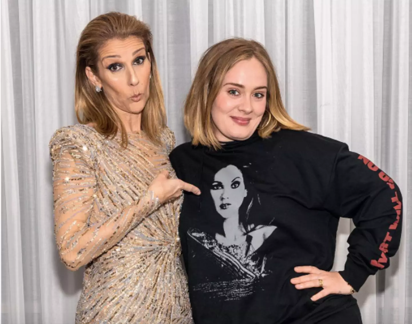 Adele met Celine in 2018 (