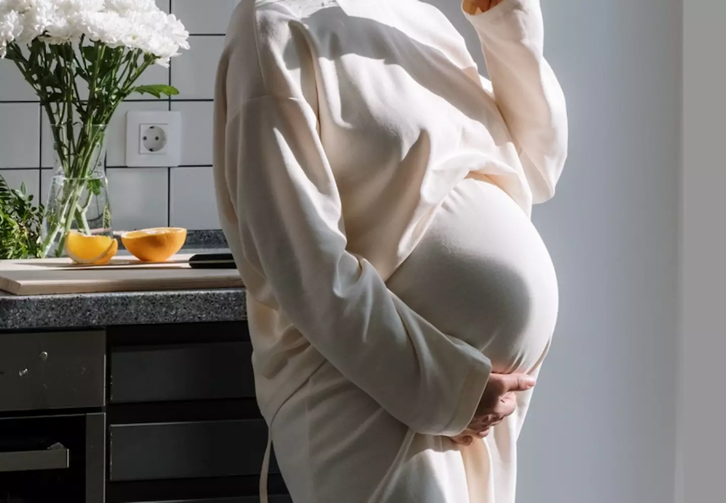 The woman was six months pregnant when the relationship ended.