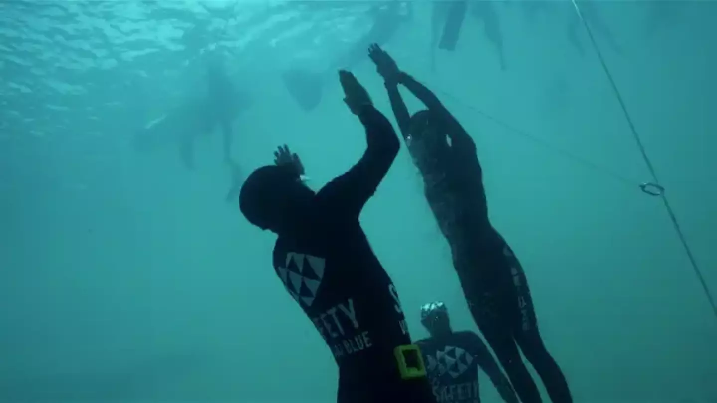 Freediving is one of the most dangerous activities. (Netflix)
