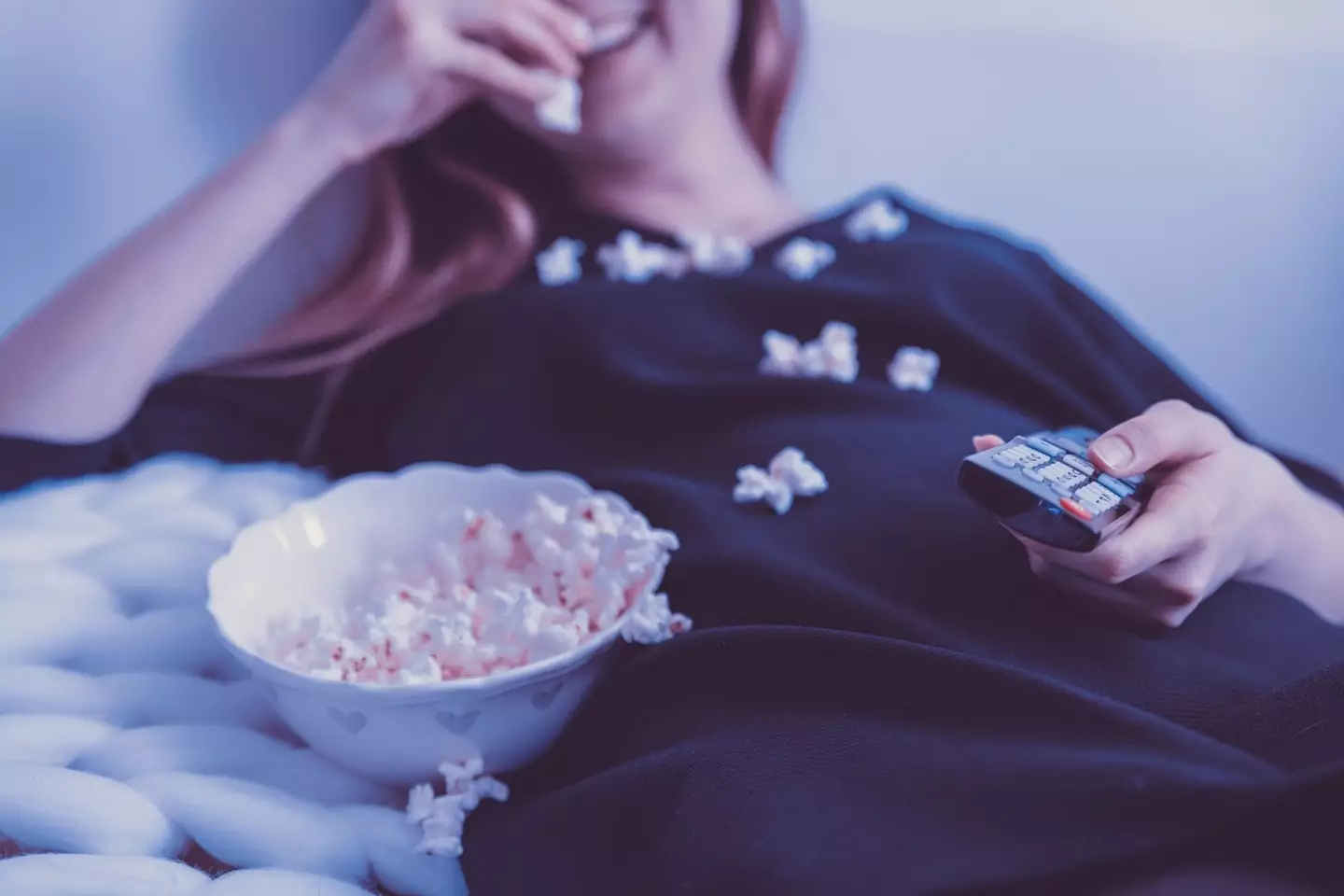 You can't beat a bowl of popcorn on the sofa.