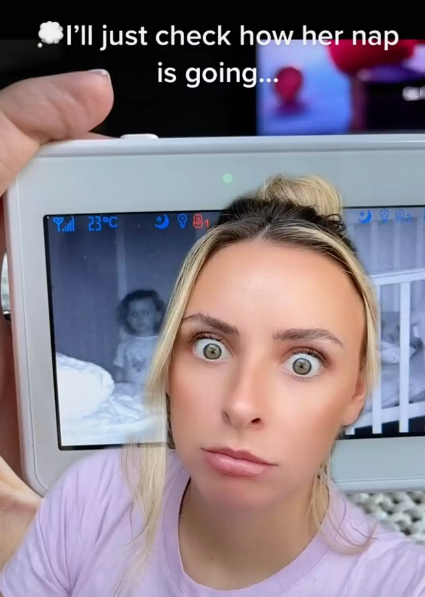 Christie had previously shared another video of her daughter's frightening behaviour.