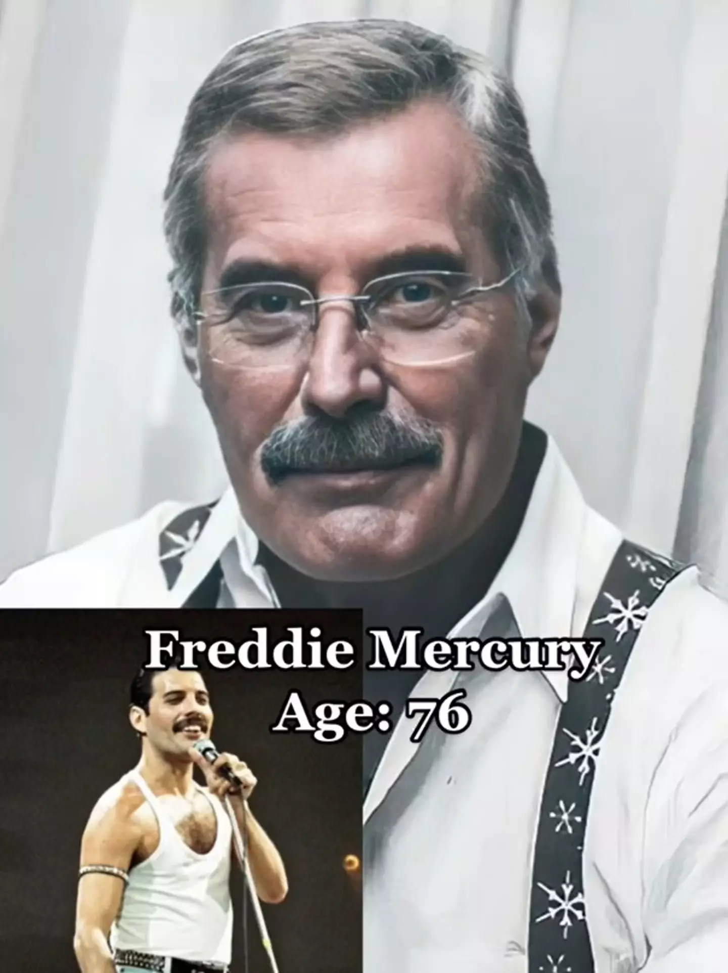Freddie Mercury would have kept the moustache, apparently.