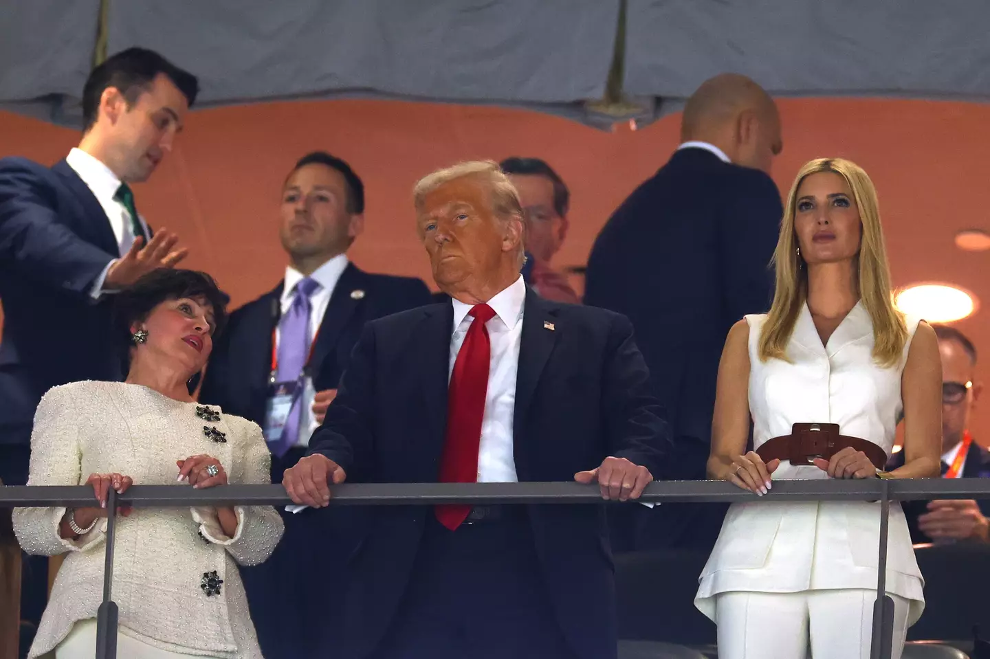 Trump became the first sitting president to attend the Super Bowl (Gregory Shamus/Getty Images)