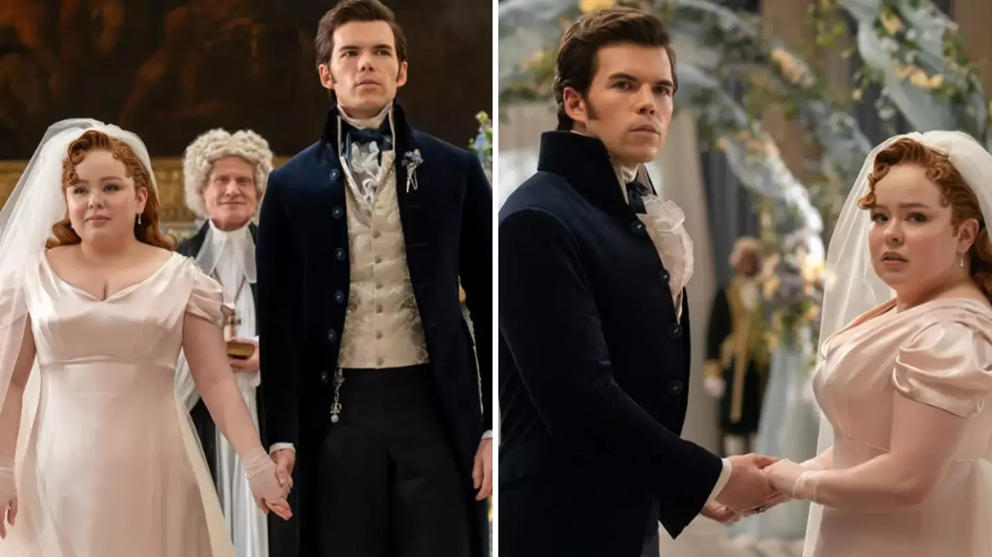 Bridgerton fans spot significance of Penelope and Colin’s wedding colour theme