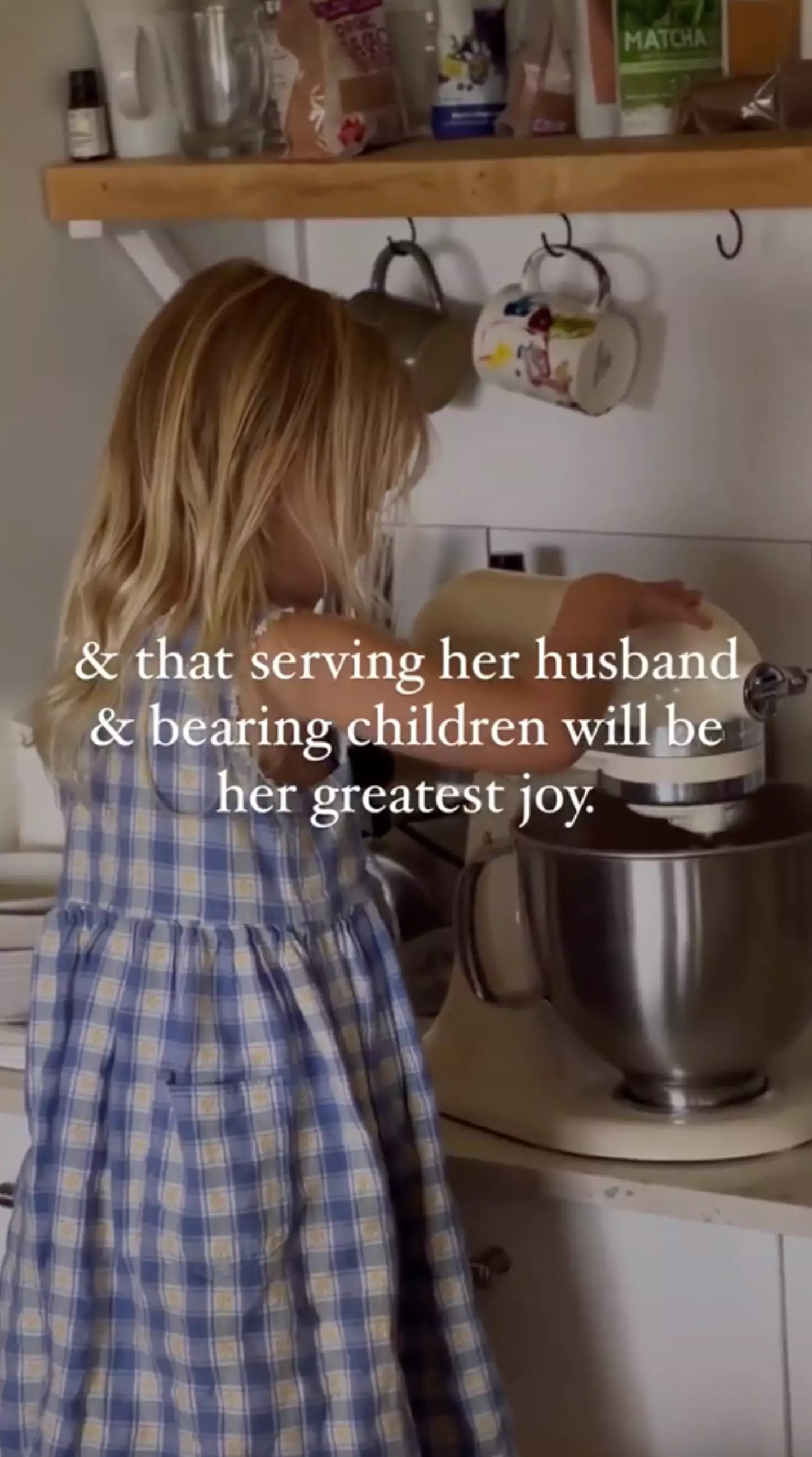 People had mixed opinions on the tradwife's parenting style.