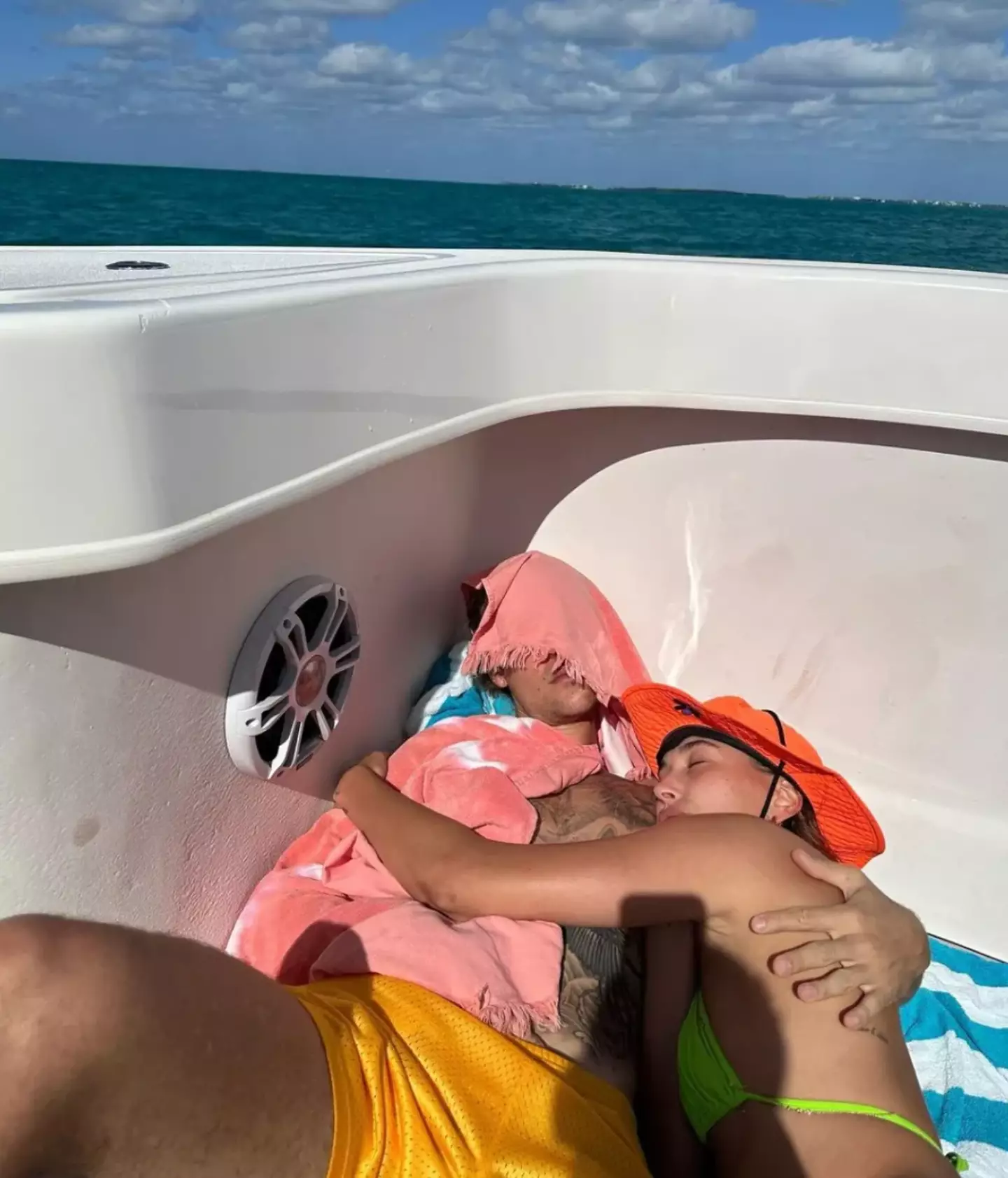 Justin shared several pics of him and Hailey on holiday.