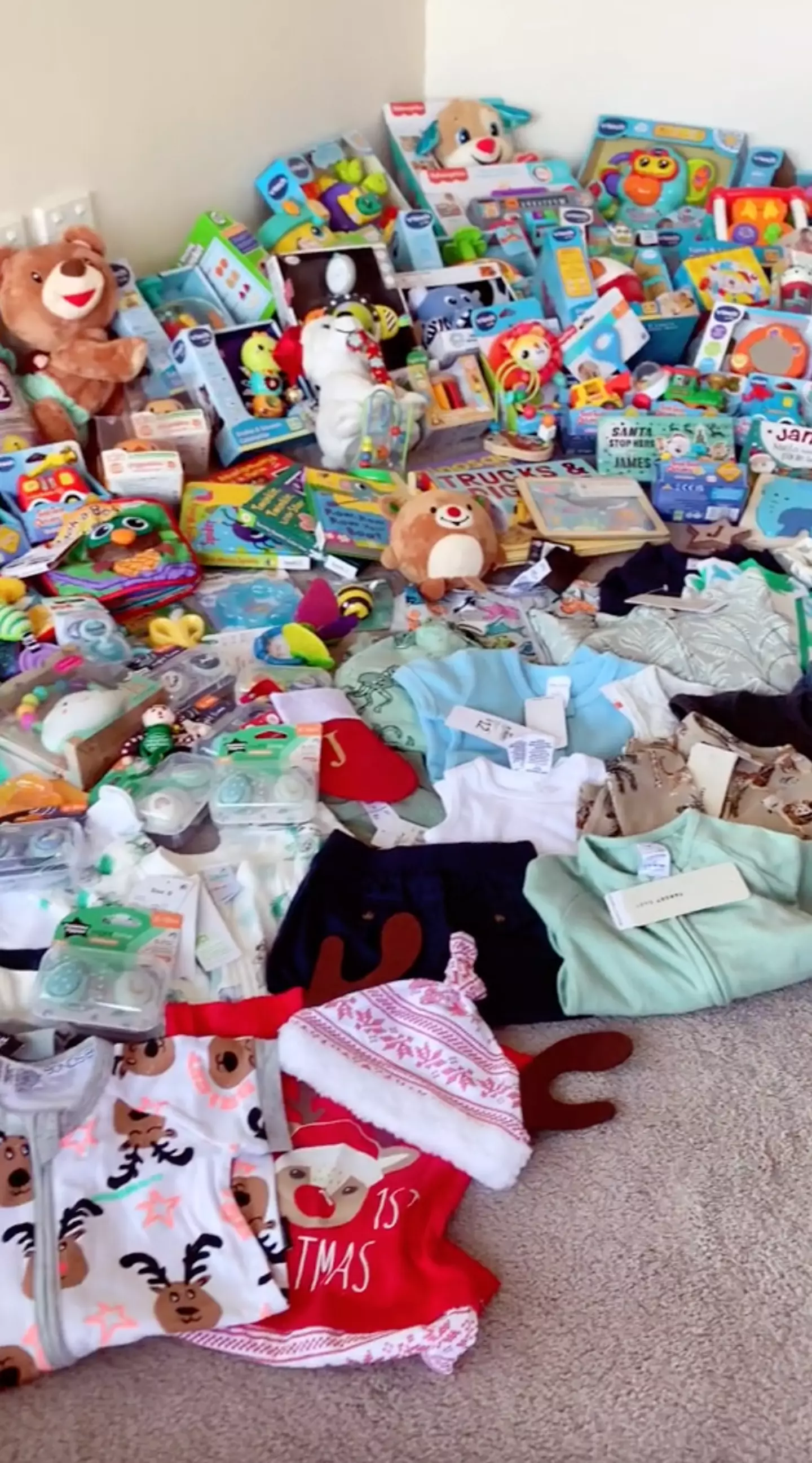 The baby's Christmas presents haul seemed to split the internet right down the middle.