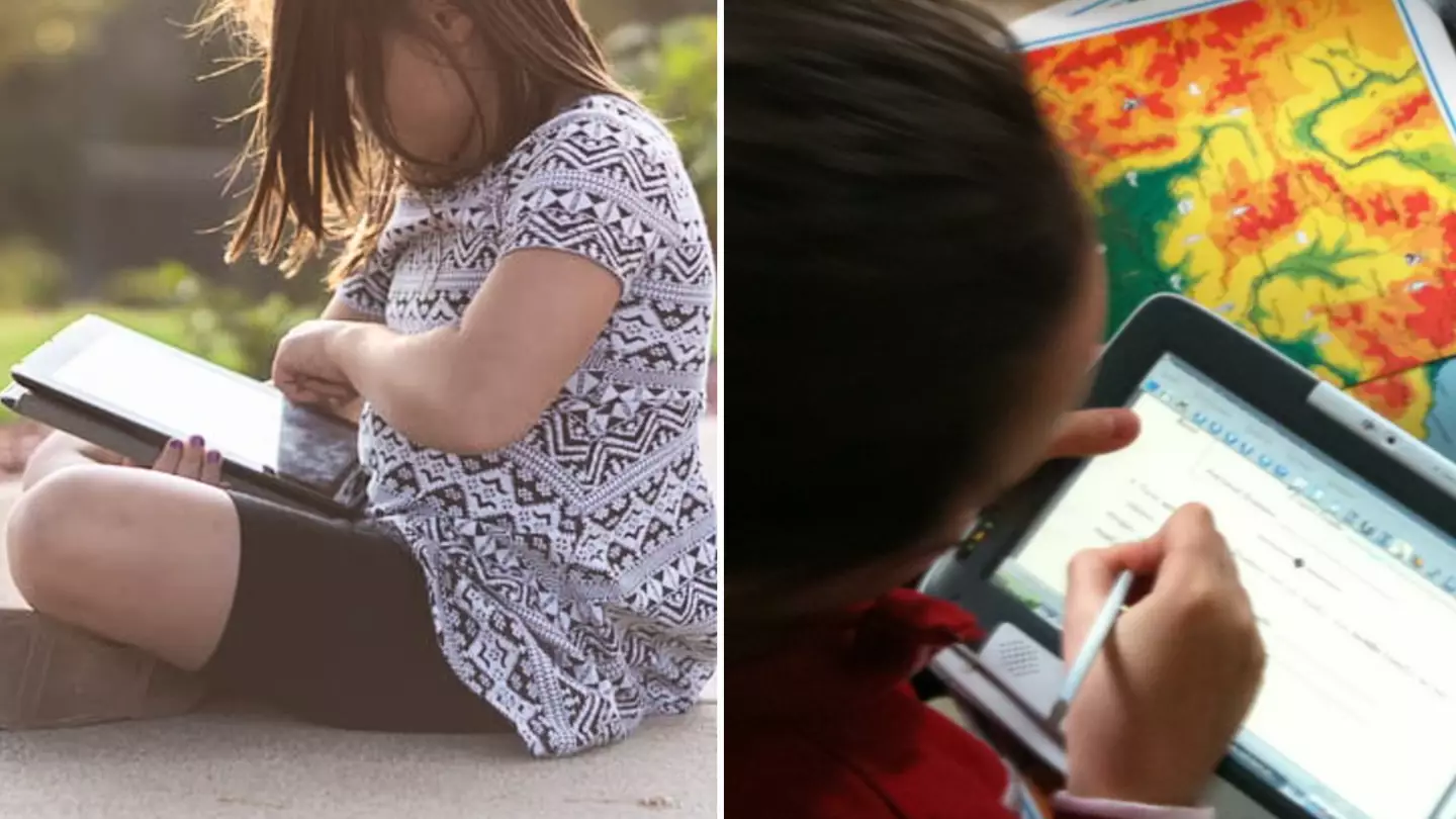 Mum slammed as lazy for letting two-year-old daughter go on her iPad for hours each day