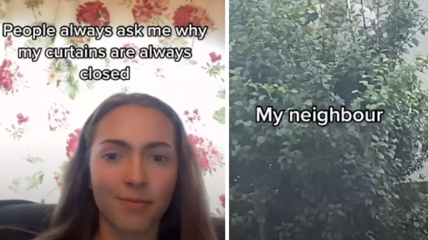 Woman Reveals Creepy Reason Her Curtains Are Always Closed