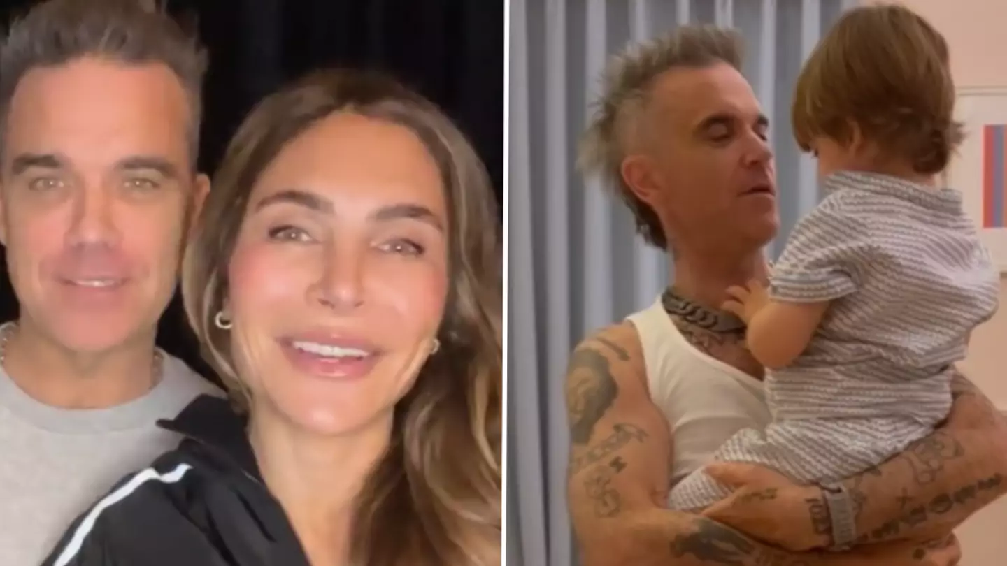 Robbie Williams' wife Ayda Field admits their children fly economy while they sit in first class