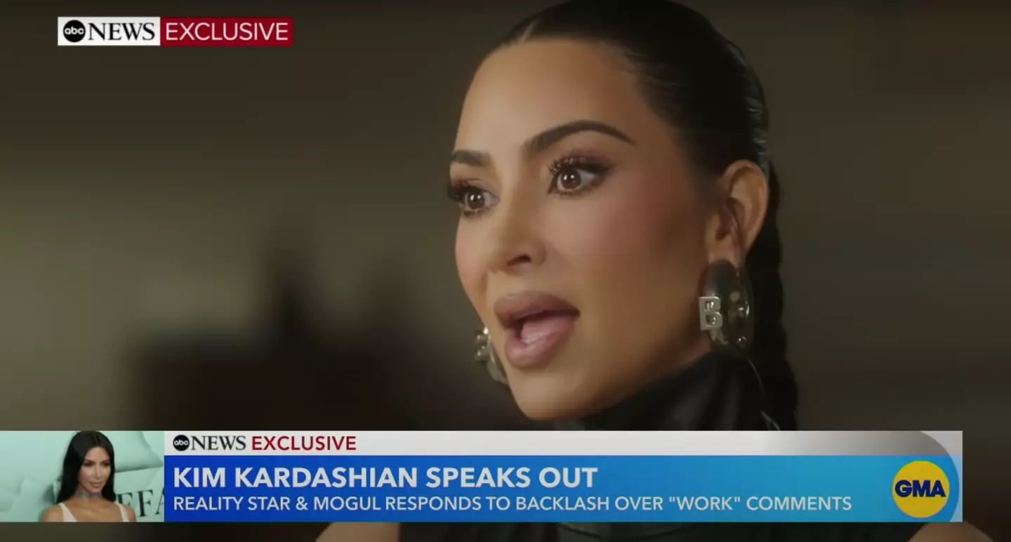 Kim addressed her controversial comments in a new interview. (