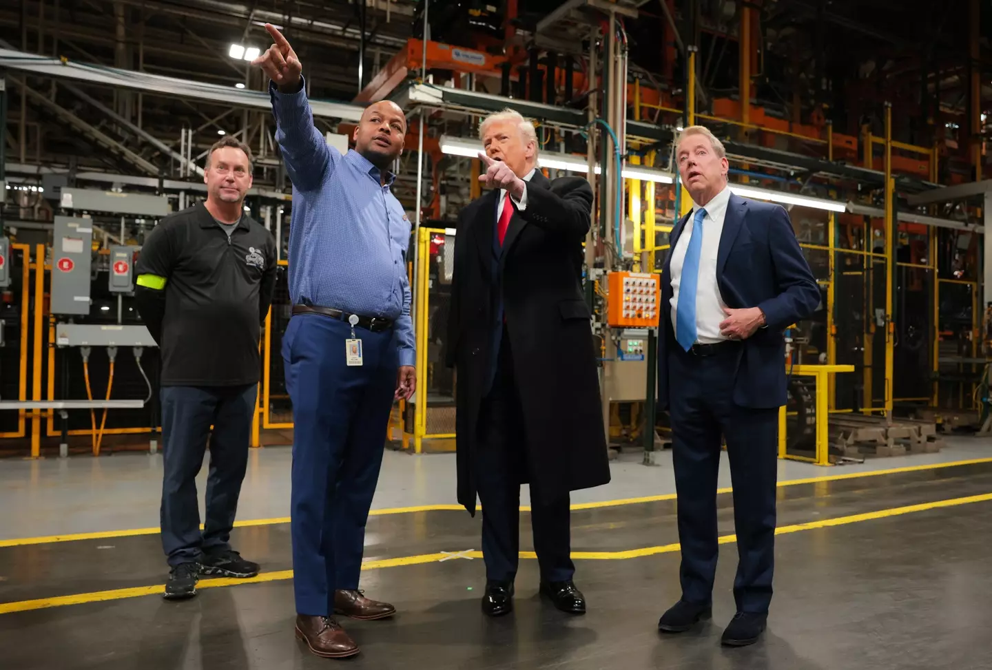 President Donald Trump visited a Ford factory in Michigan (Anna Moneymaker/Getty Images)