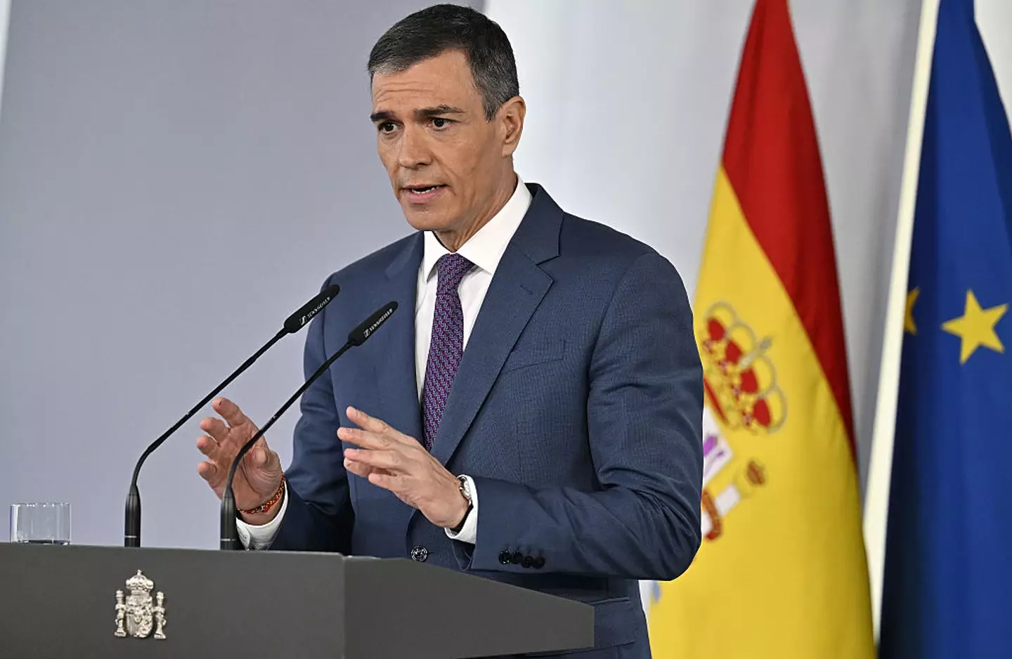 Sanchez said the power cut can never happen again (Burak Akbulut/Anadolu via Getty Images)
