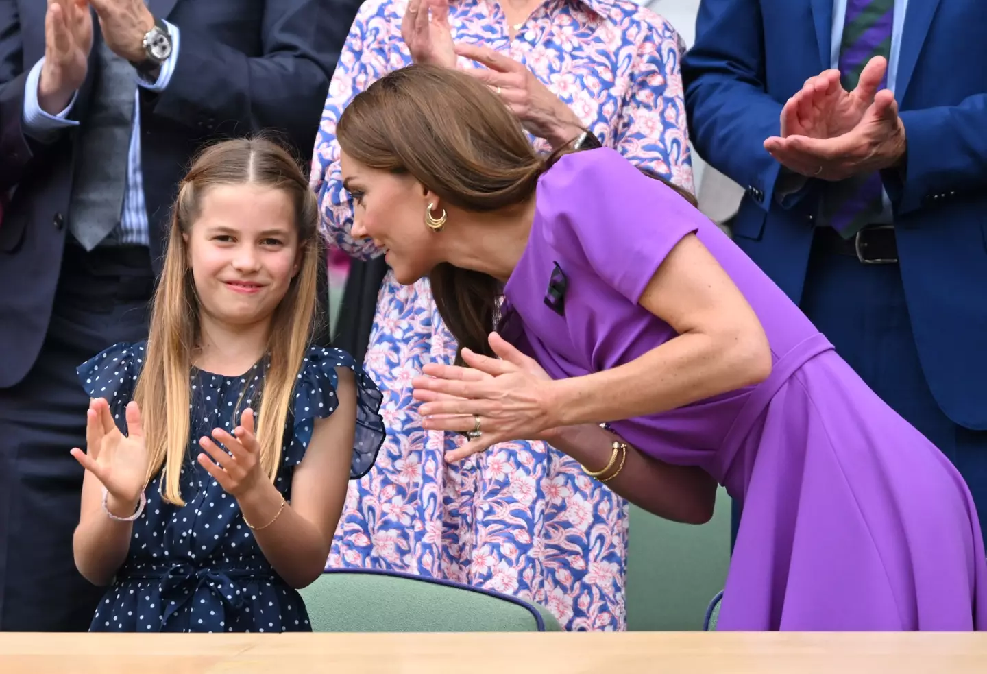 What did Princess Kate tell Charlotte during the match? (Karwai Tang/WireImage)