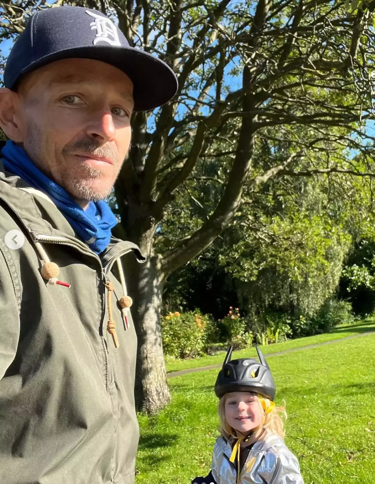 Jonnie Irwin taking son Rex to nursery for the last time.