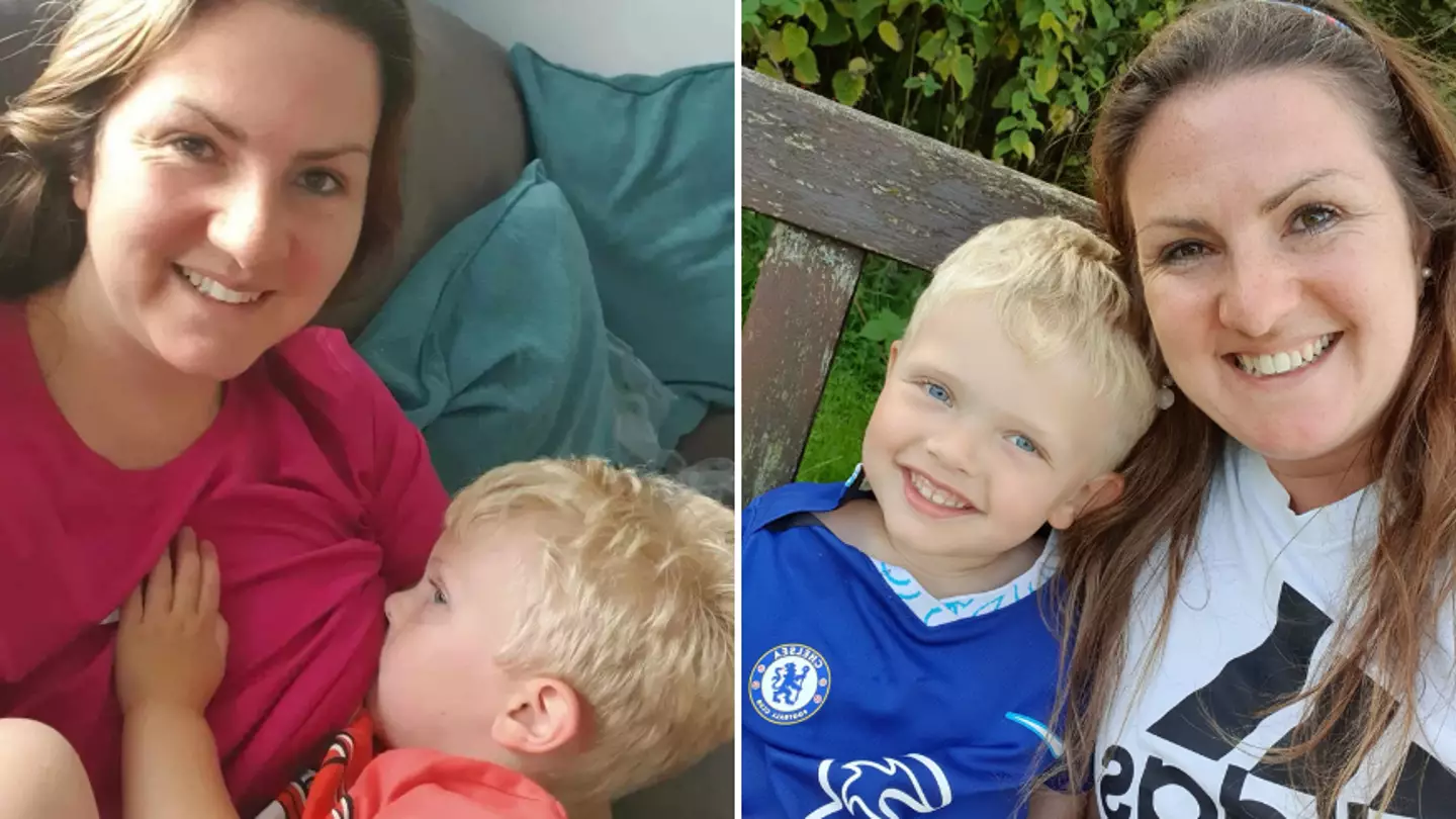 Mum called 'vile and incestuous' for breastfeeding three-year-old son vows to continue even when he starts school