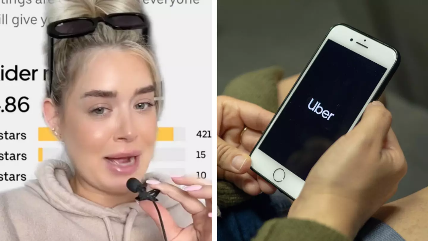 Woman shows how you can check how many one-star Uber reviews you have received