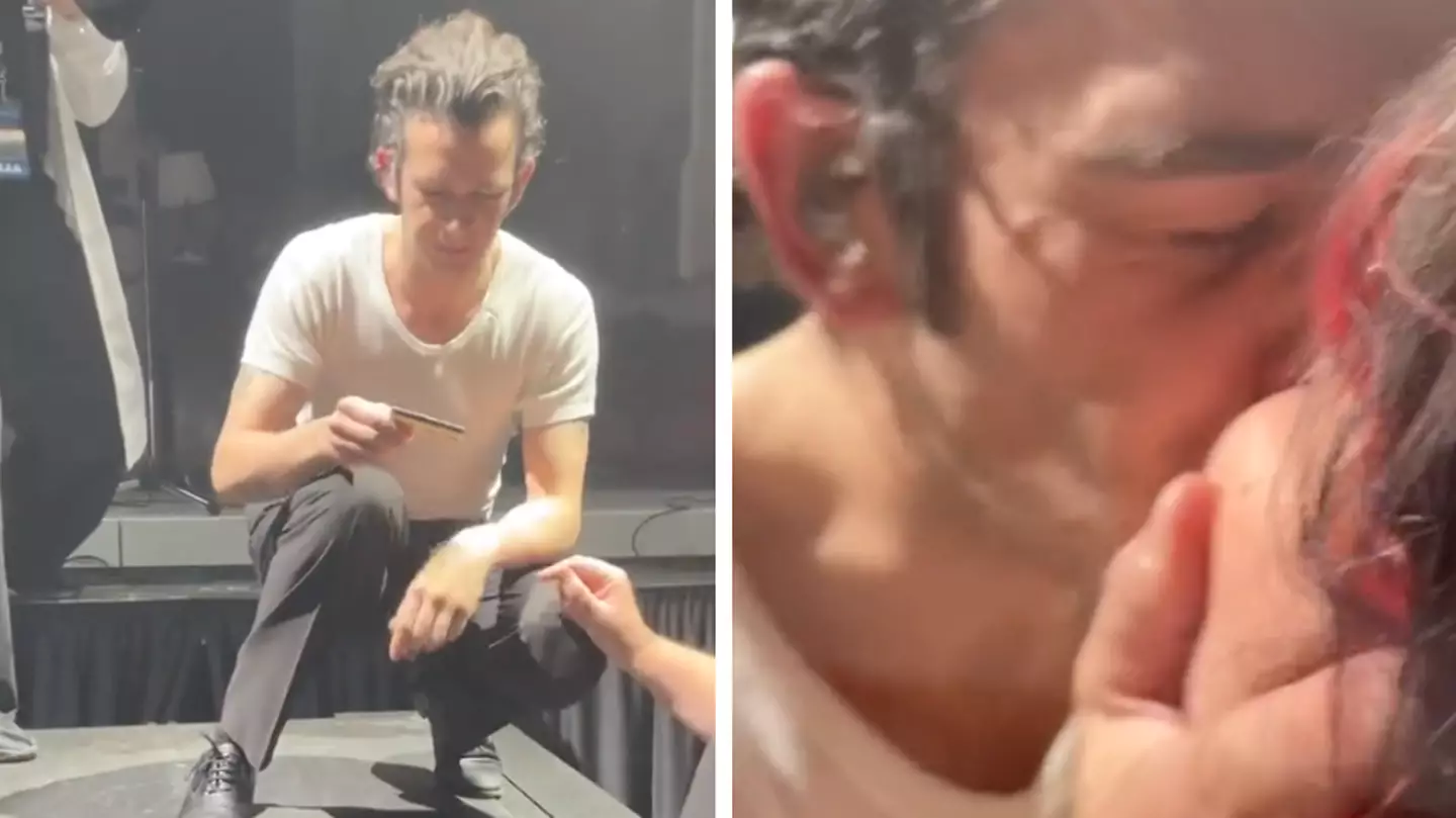 The 1975's Matt Healy divides opinion after checking fan's ID before kissing her