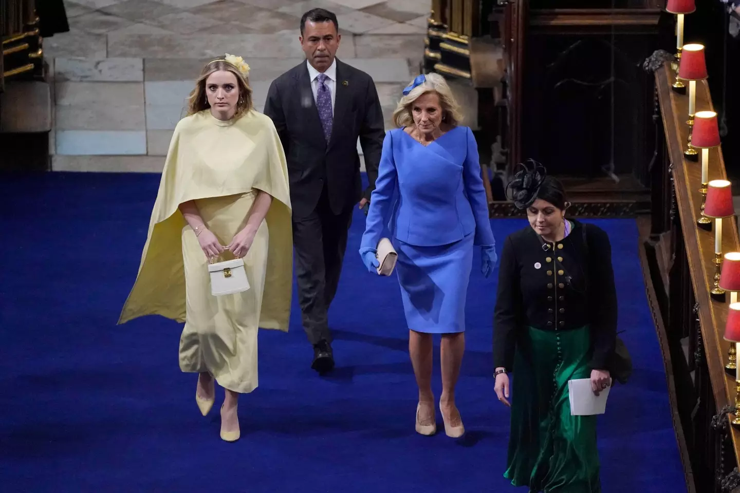 Finnegan Biden arrives at King Charles' coronation.