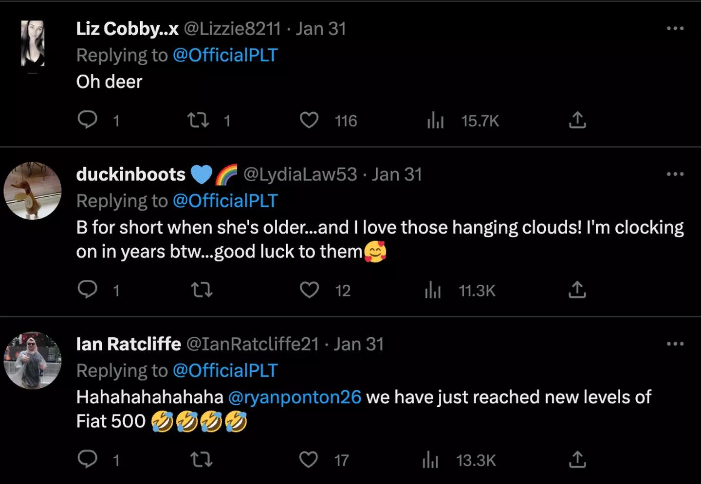 Hague and Fury's choice of name for their baby daughter has sparked debate online.