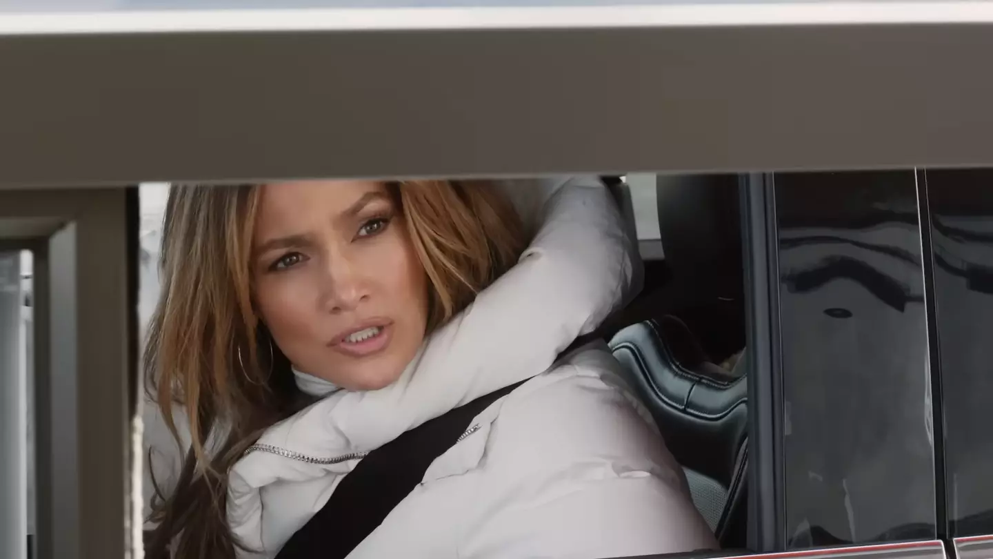 In the ad, Jennifer Lopez was not impressed to see her husband working at Dunkin' Donuts.