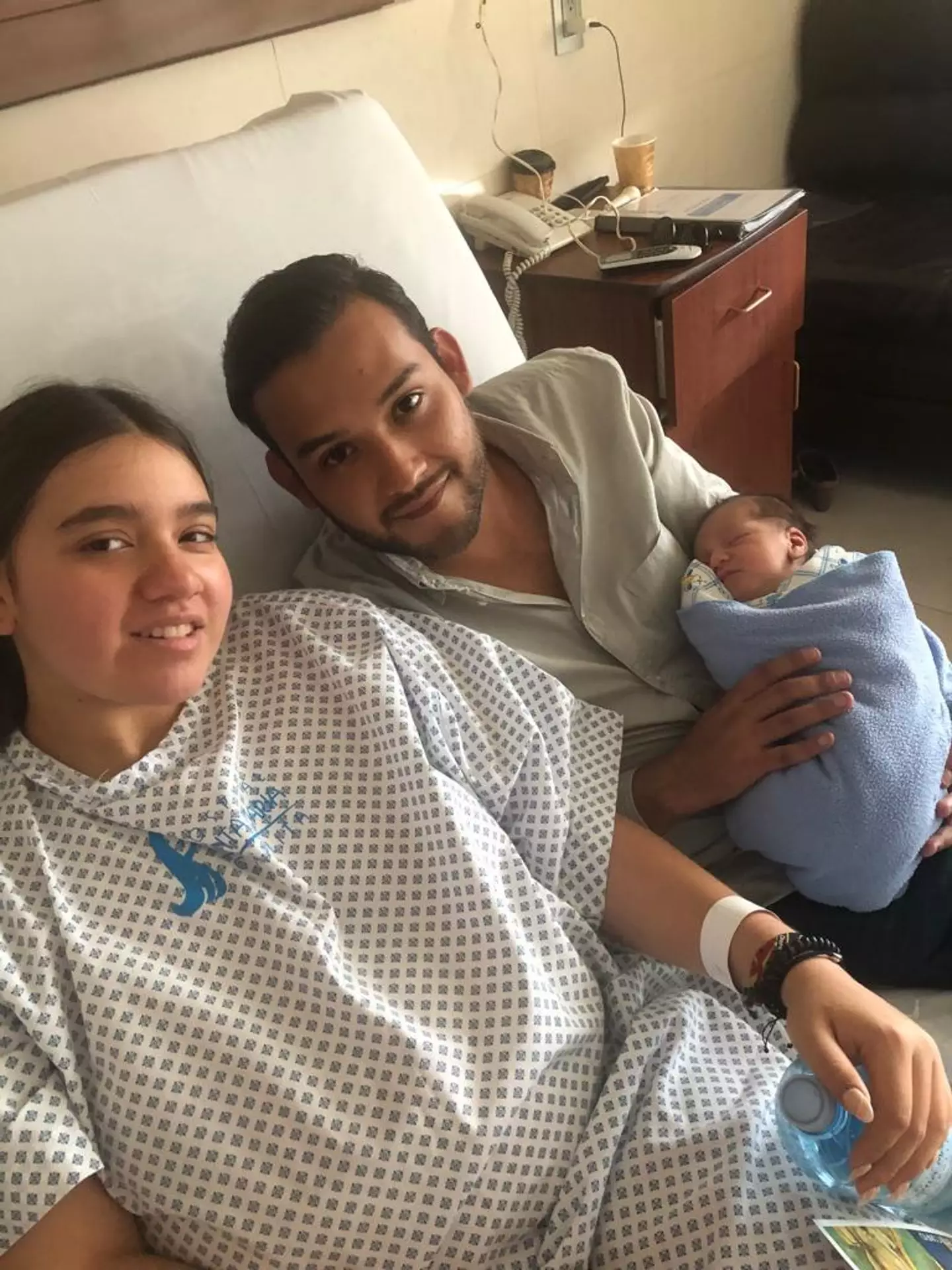 Vivian and her boyfriend were left in shock after the birth.