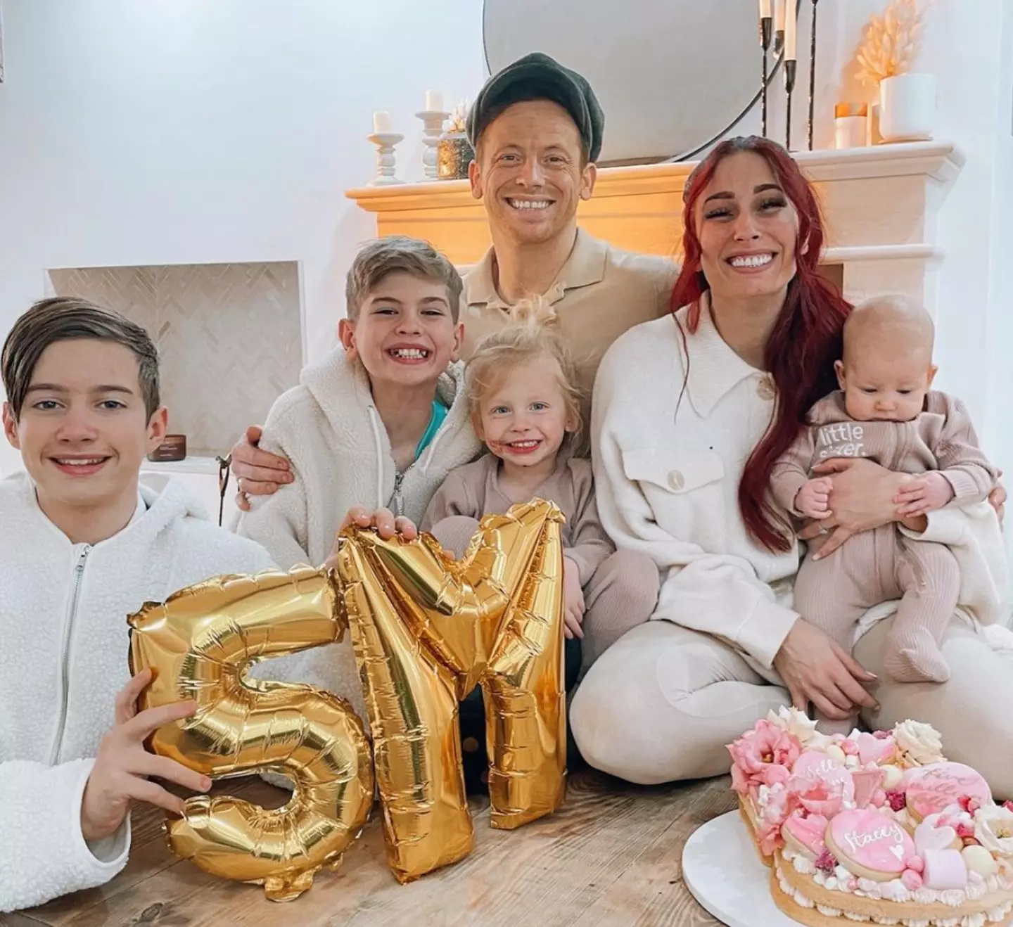 Stacey Solomon and her children. (