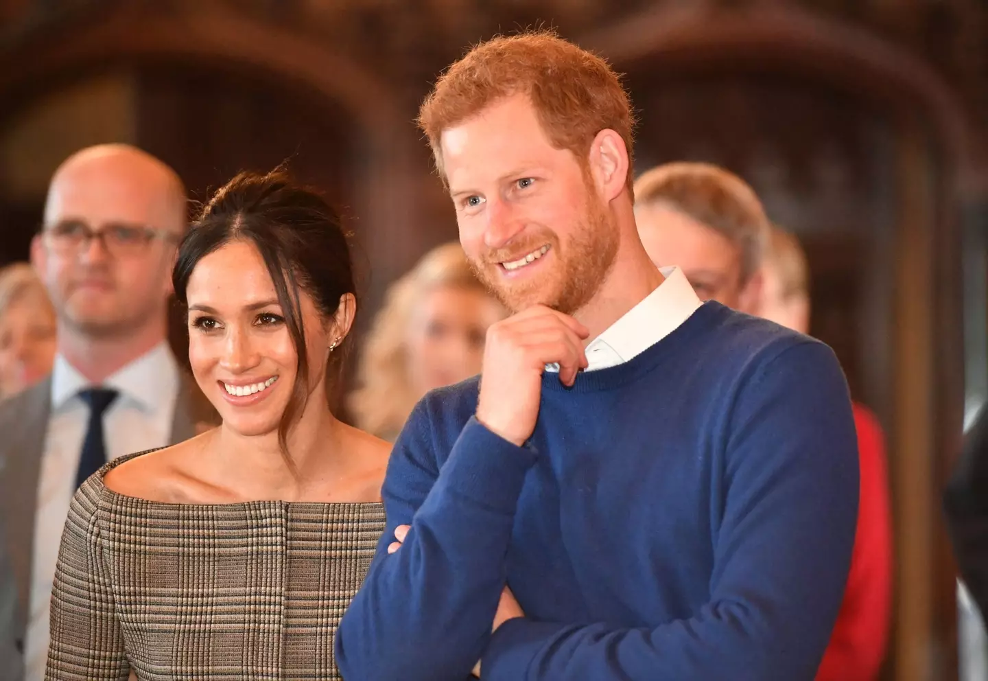 Harry and Meghan at Cardiff Castle.