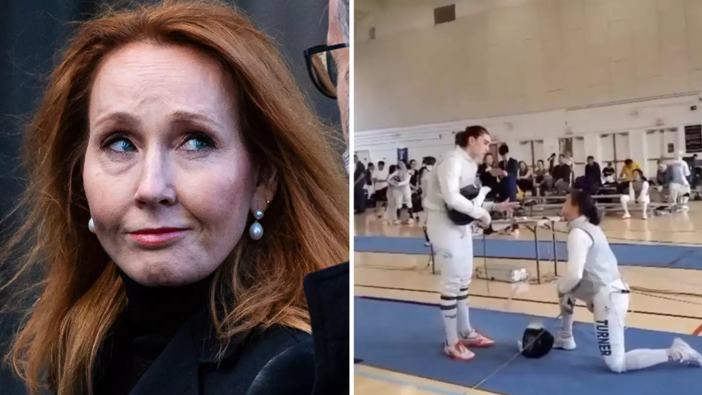 JK Rowling has five-word response after fencer takes knee and refuses to face trans opponent