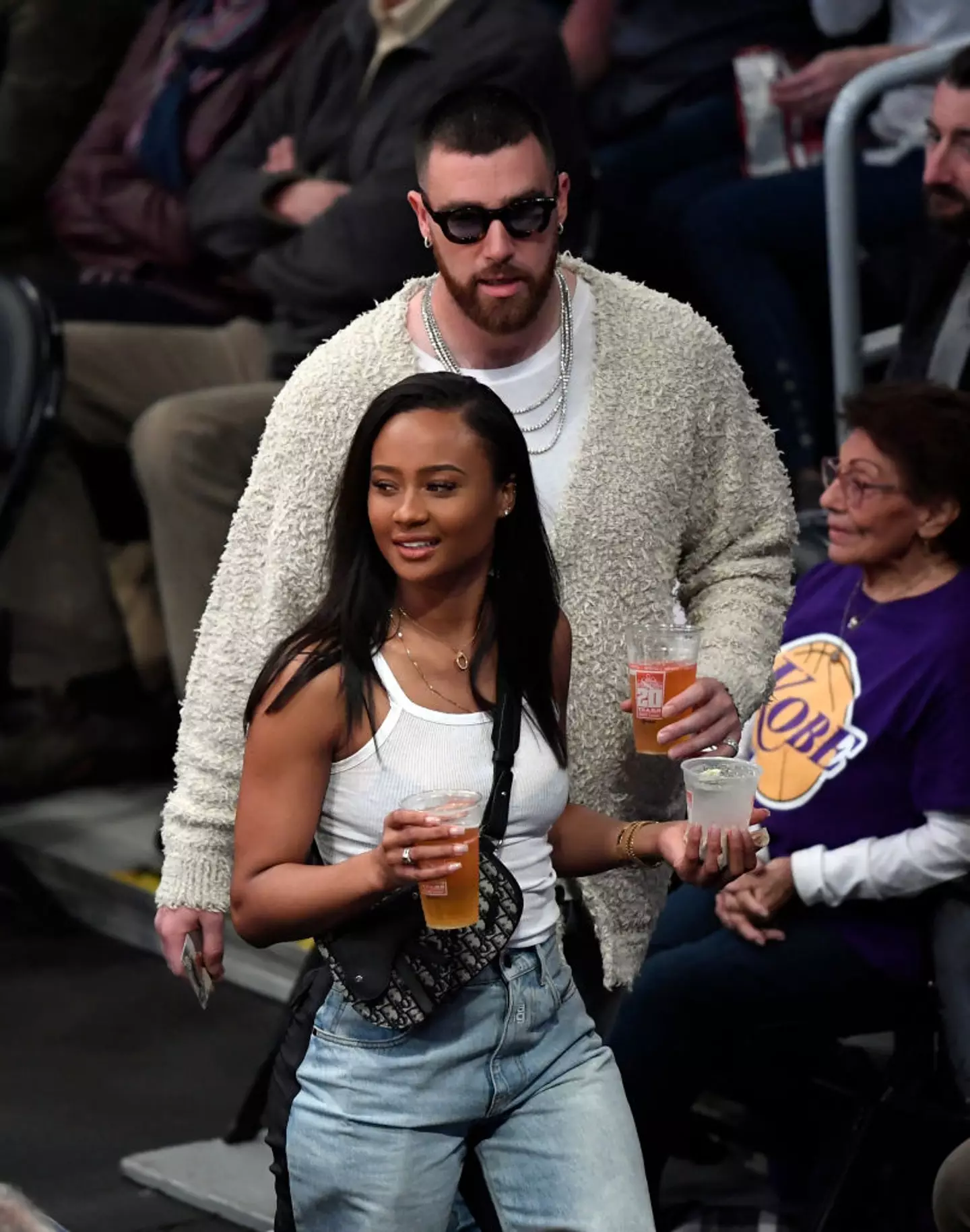 Travis and Kayla Nicole (Kevork S. Djansezian/Getty Images)
