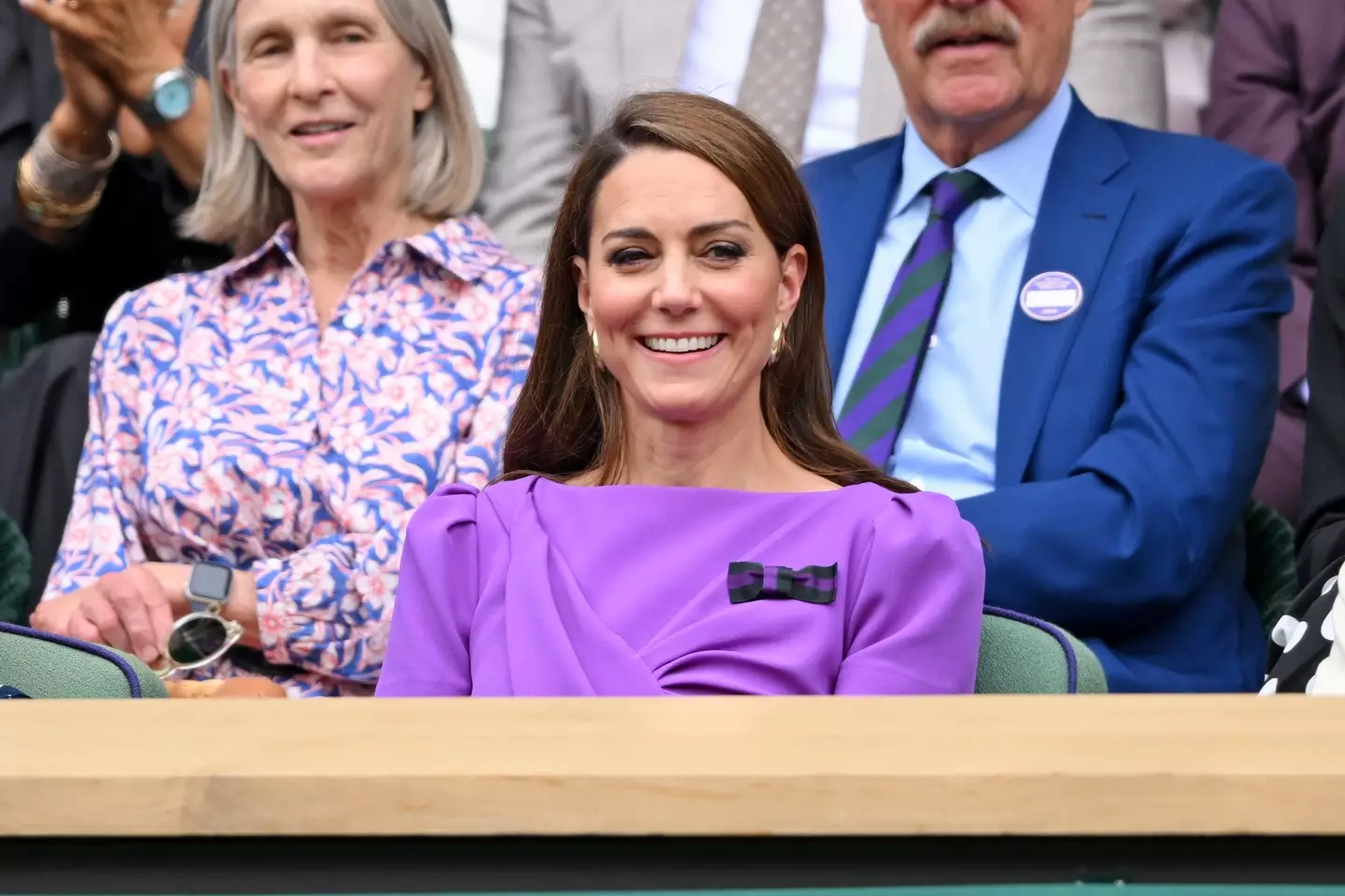 Kate Middleton at the men's Wimbledon final last month. (Karwai Tang/WireImage)