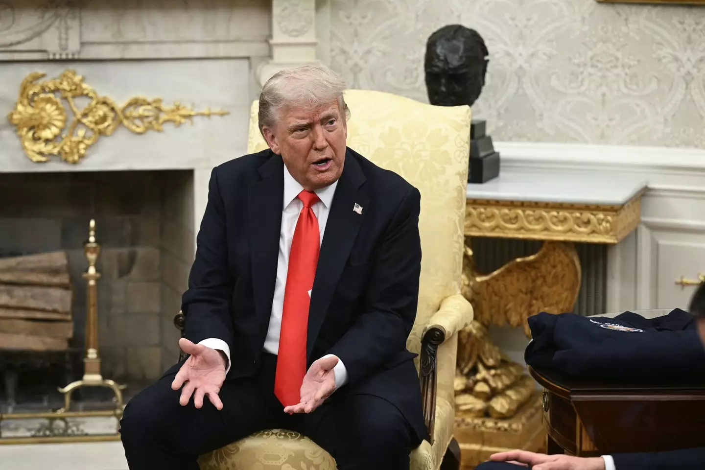 Donald Trump's ban has been explained (BRENDAN SMIALOWSKI/AFP via Getty Images)