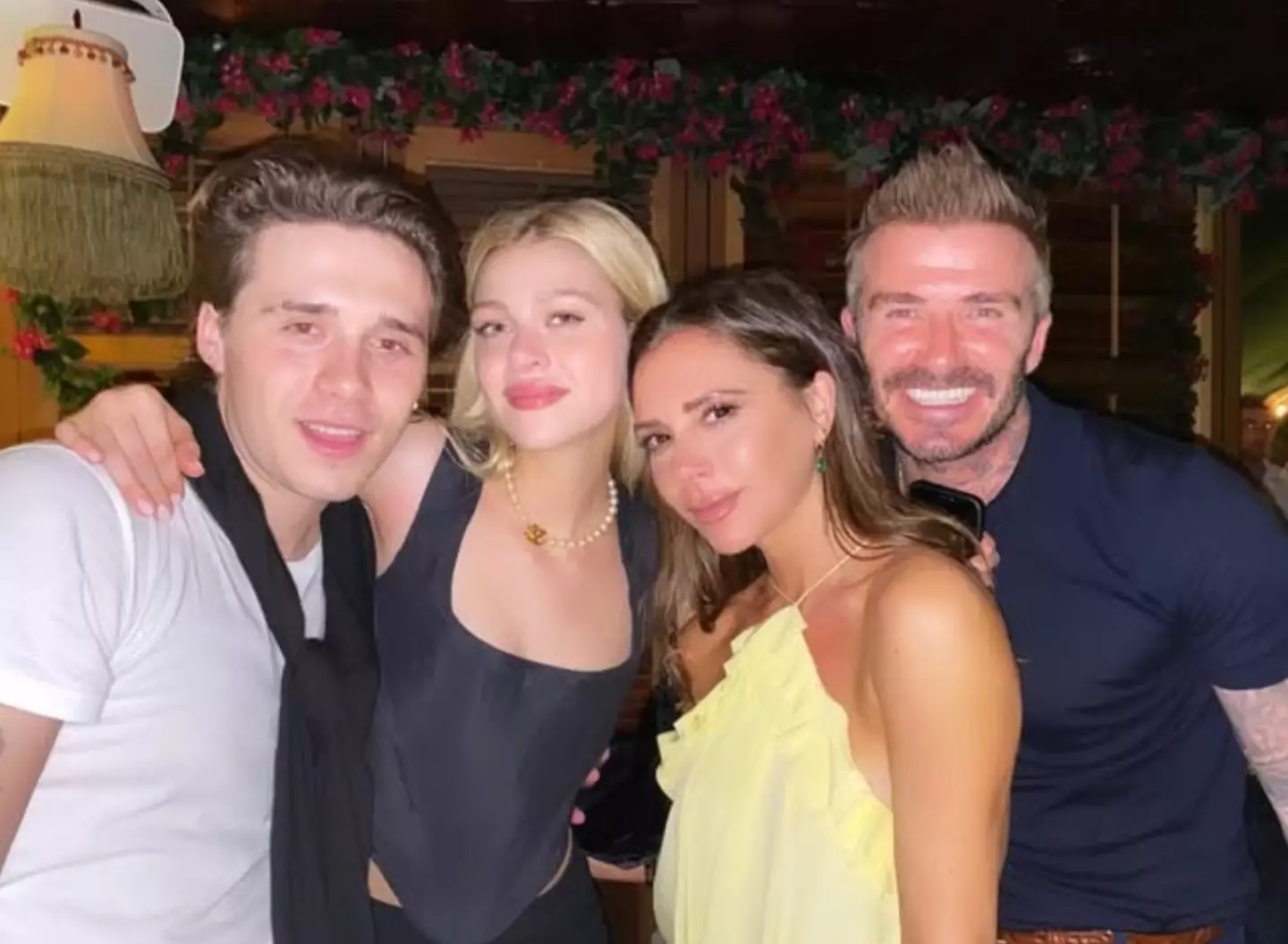 On Monday (20 January) Brooklyn claimed that his mum dropped out of making Nicola's wedding dress at the last minute (Instagram/@brooklynbeckham)