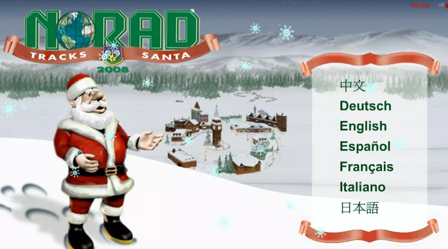 NORAD's Santa tracker is currently down.