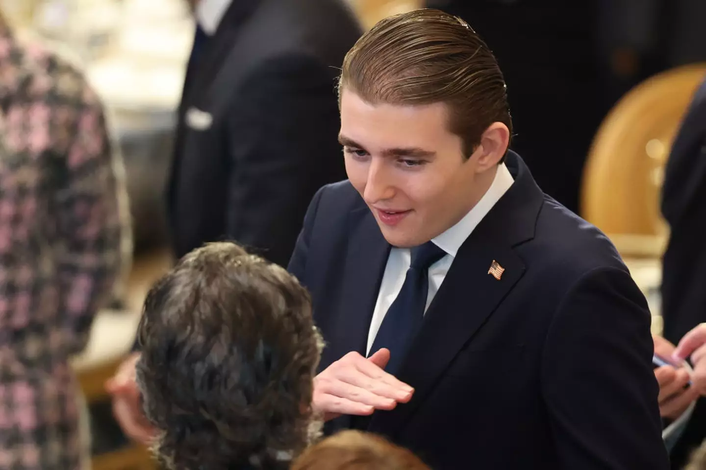 Barron didn't attend his father's Congress speech, and may be missing from future events too. (Kevin Dietsch/Getty Images)
