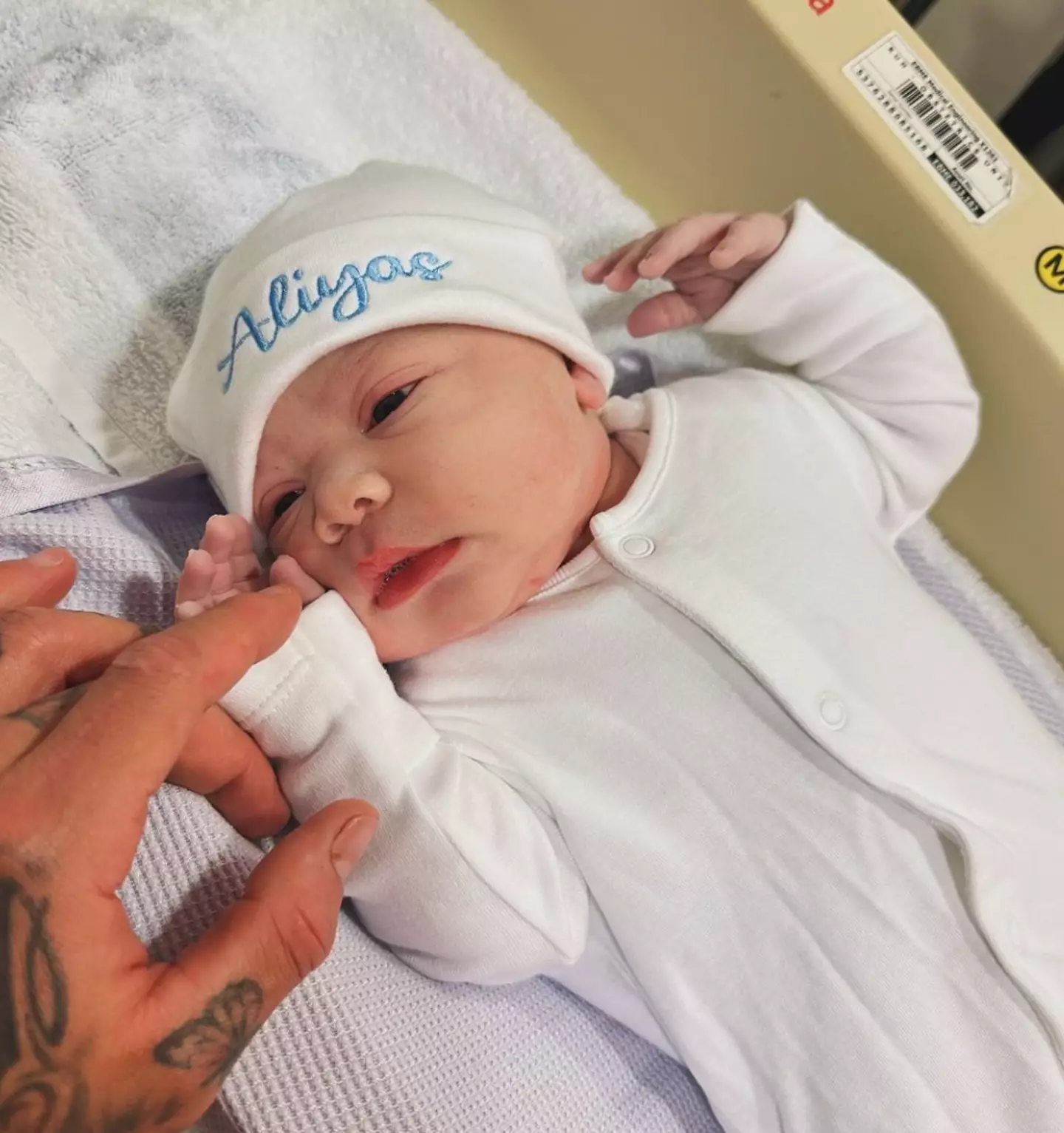 The reality TV star welcomed his baby boy, Aliyas, last month (16 January).