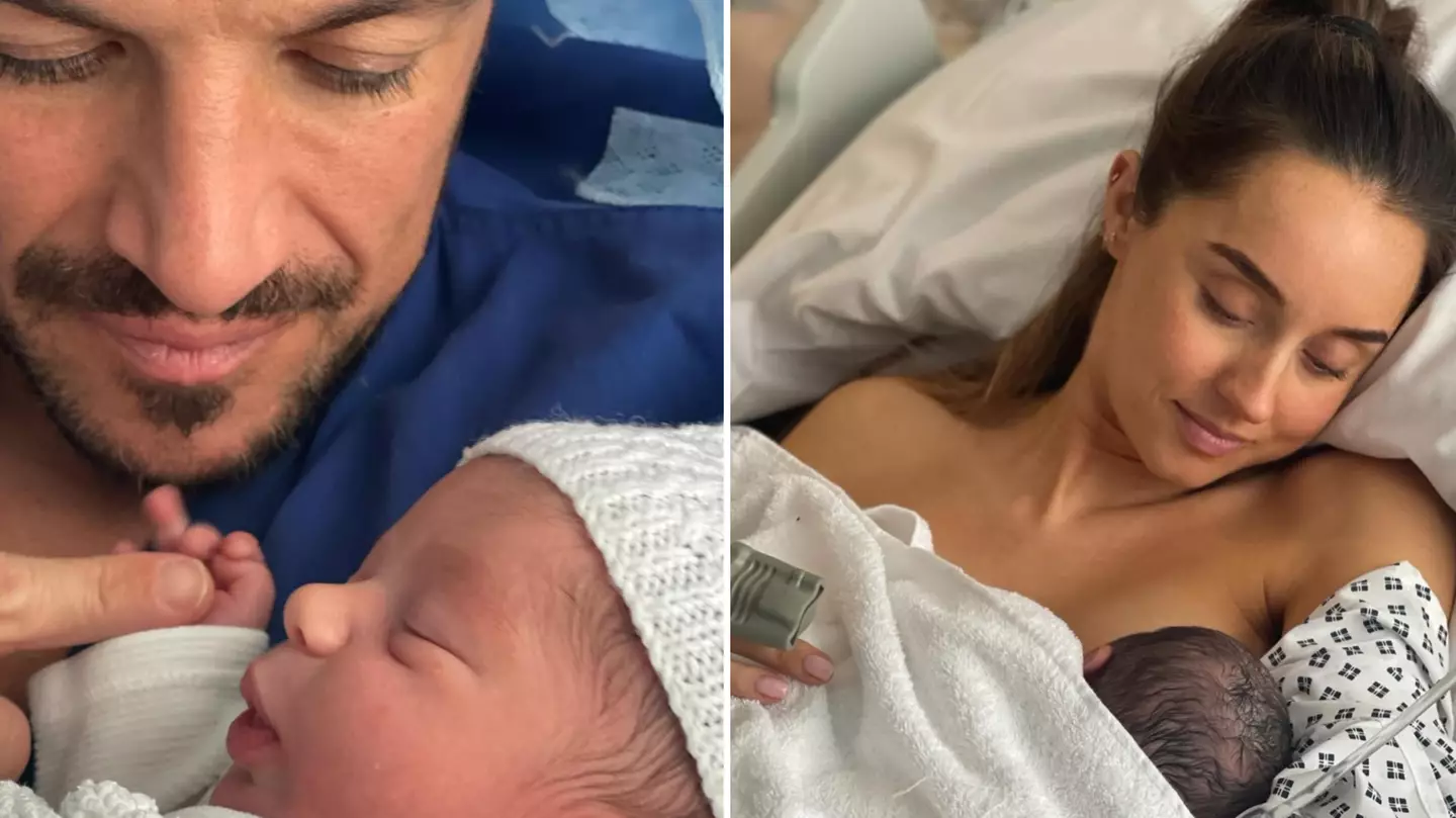 Peter Andre announces birth of third child with wife Emily