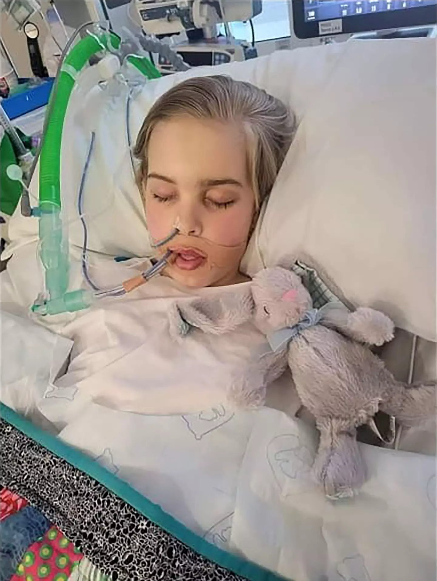 The young teen has relied on mechanical ventilation since 7 April.