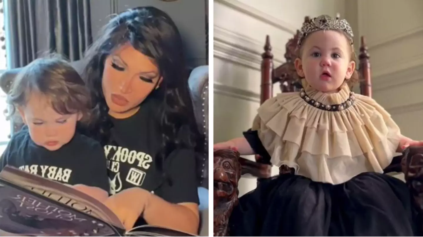 Parents praised after turning their daughter into a 'gothic baby'