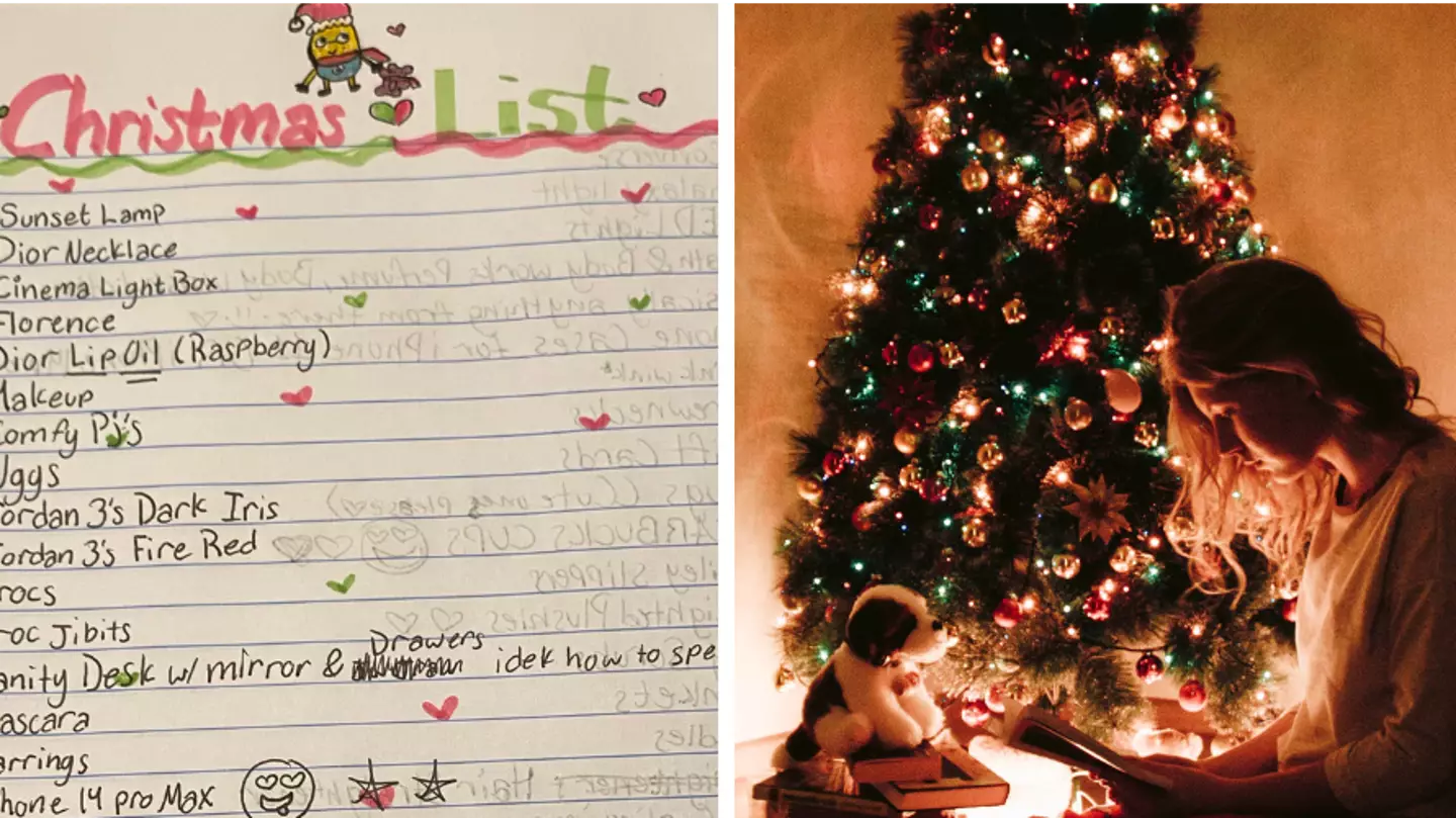 People left divided over 12-year-old girl's Christmas list