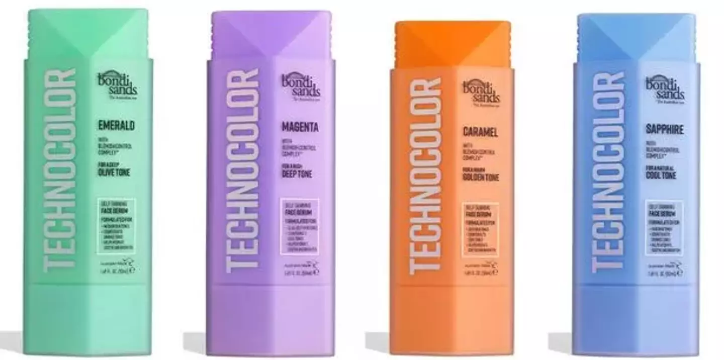 The tanning serum is available in four shades.