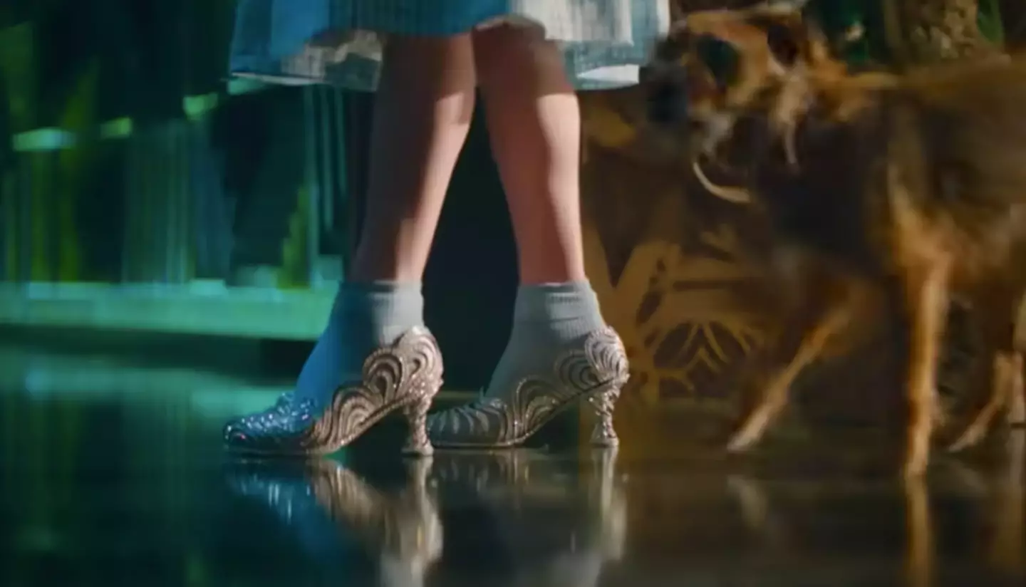 Dorothy's slippers were shown as silver in Wicked (Universal)