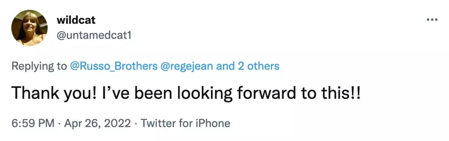 Understandably, fans are pretty excited (Twitter).