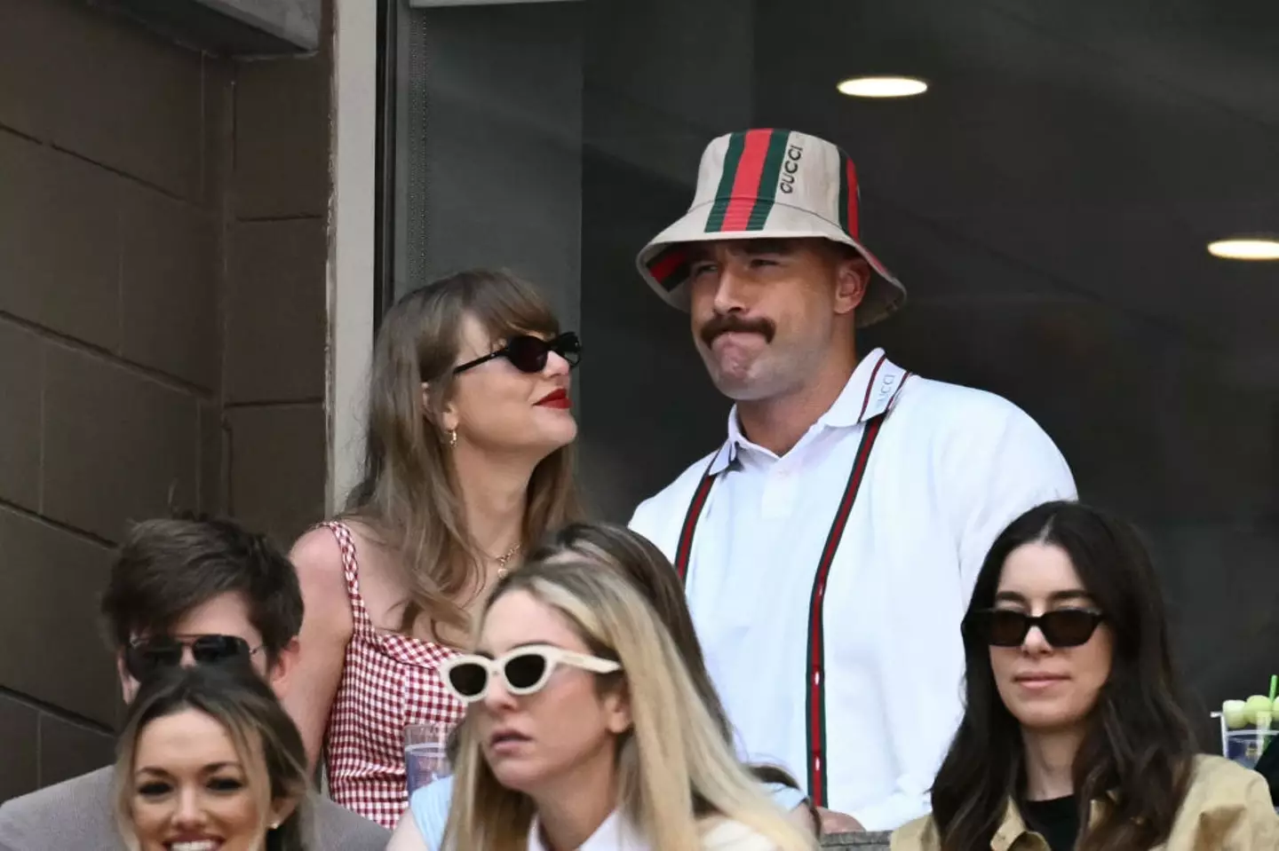 Taylor and Travis attended the US Open together (ANGELA WEISS/AFP via Getty Images)