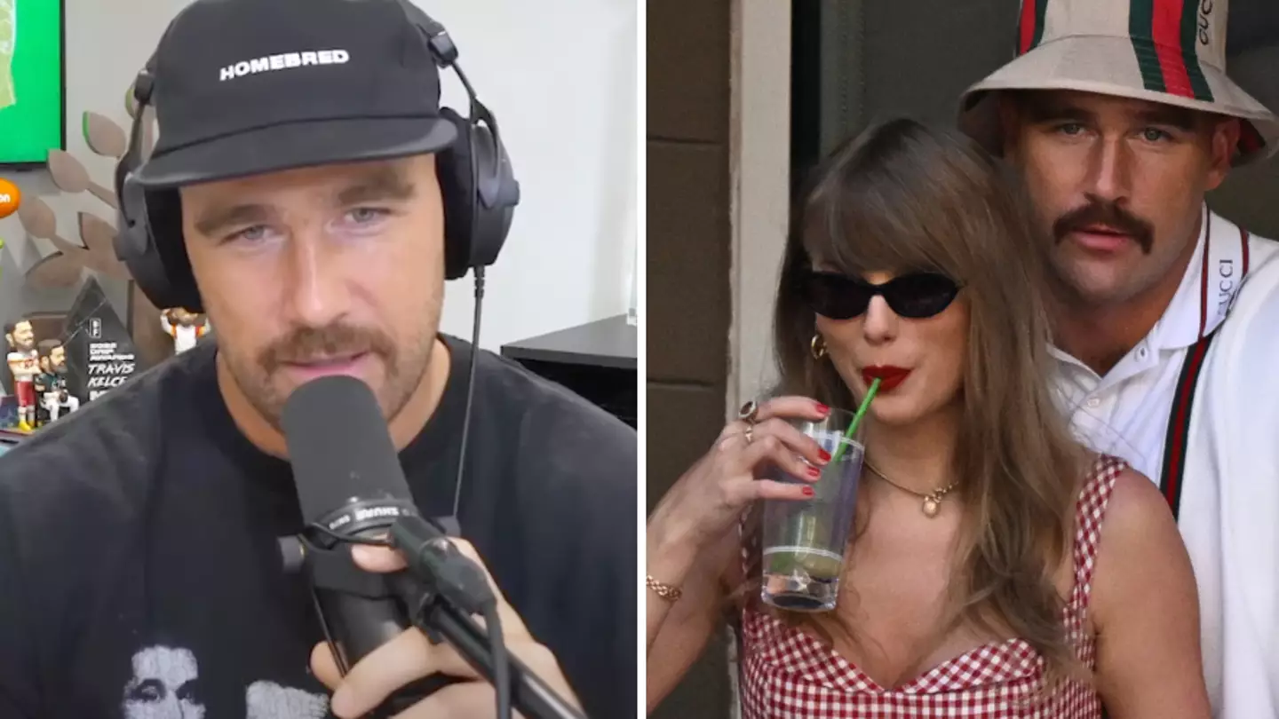 Travis Kelce speaks out after being pictured looking 'sad' as Taylor Swift missed first Chiefs game