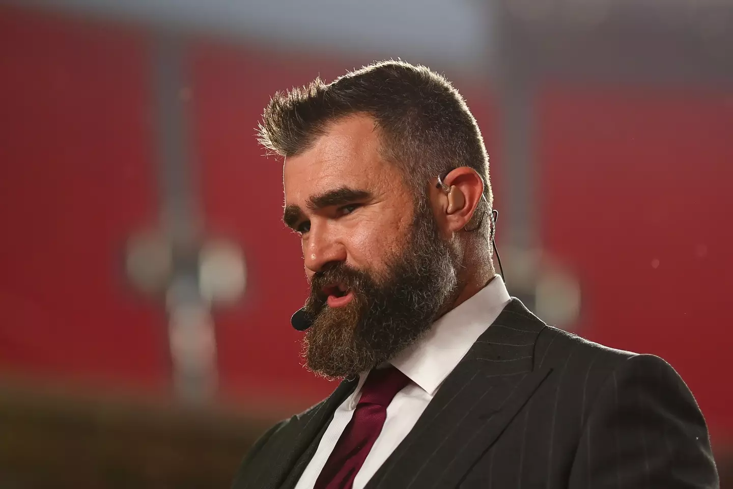 Jason Kelce shared his feelings watching his brother at the Super Bowl (Aaron M. Sprecher/Getty Images)