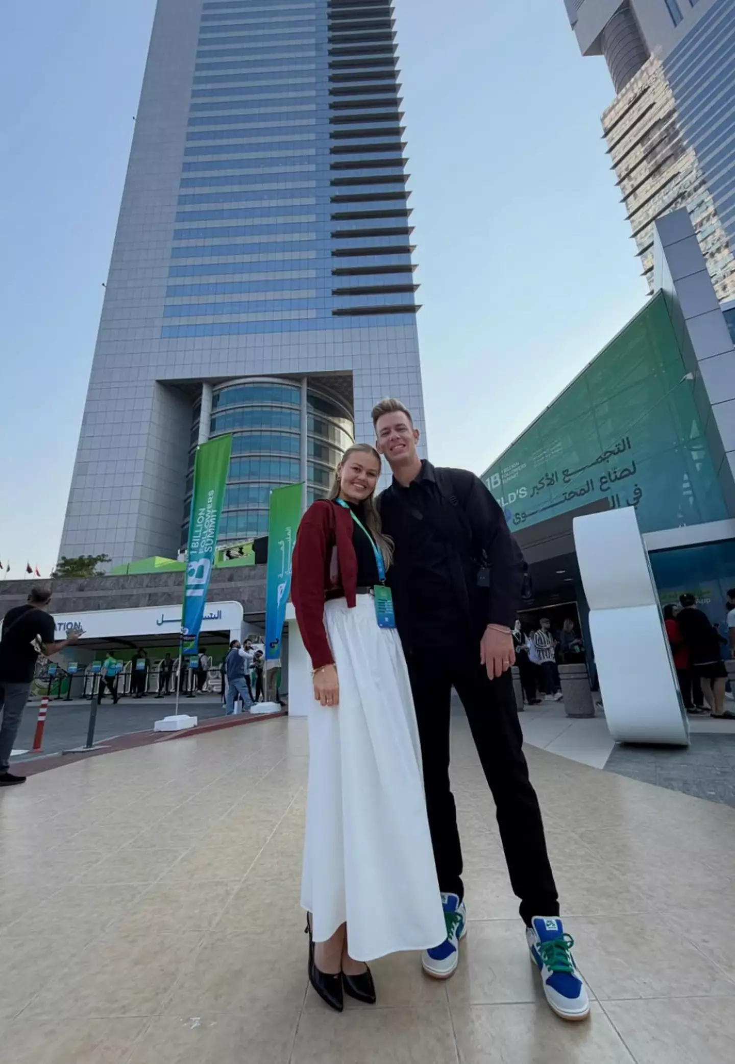 The couple shared a series of snaps from Dubai (Instagram/@dallinlambert)