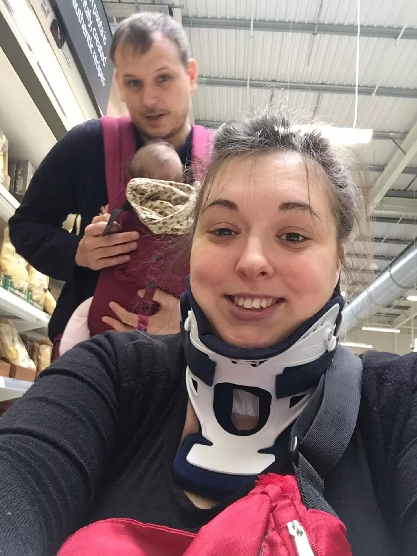 Hayley broke bones in her neck in the 'freak accident' when yawning (Kennedy News & Media)